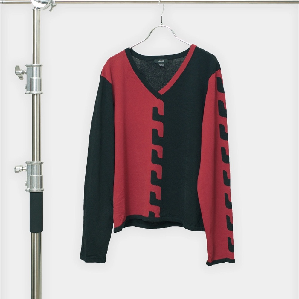 Alfani Black Knit Top